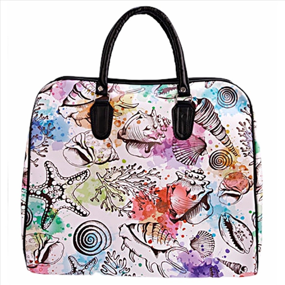 Beautiful Seashell Overnight Bag.